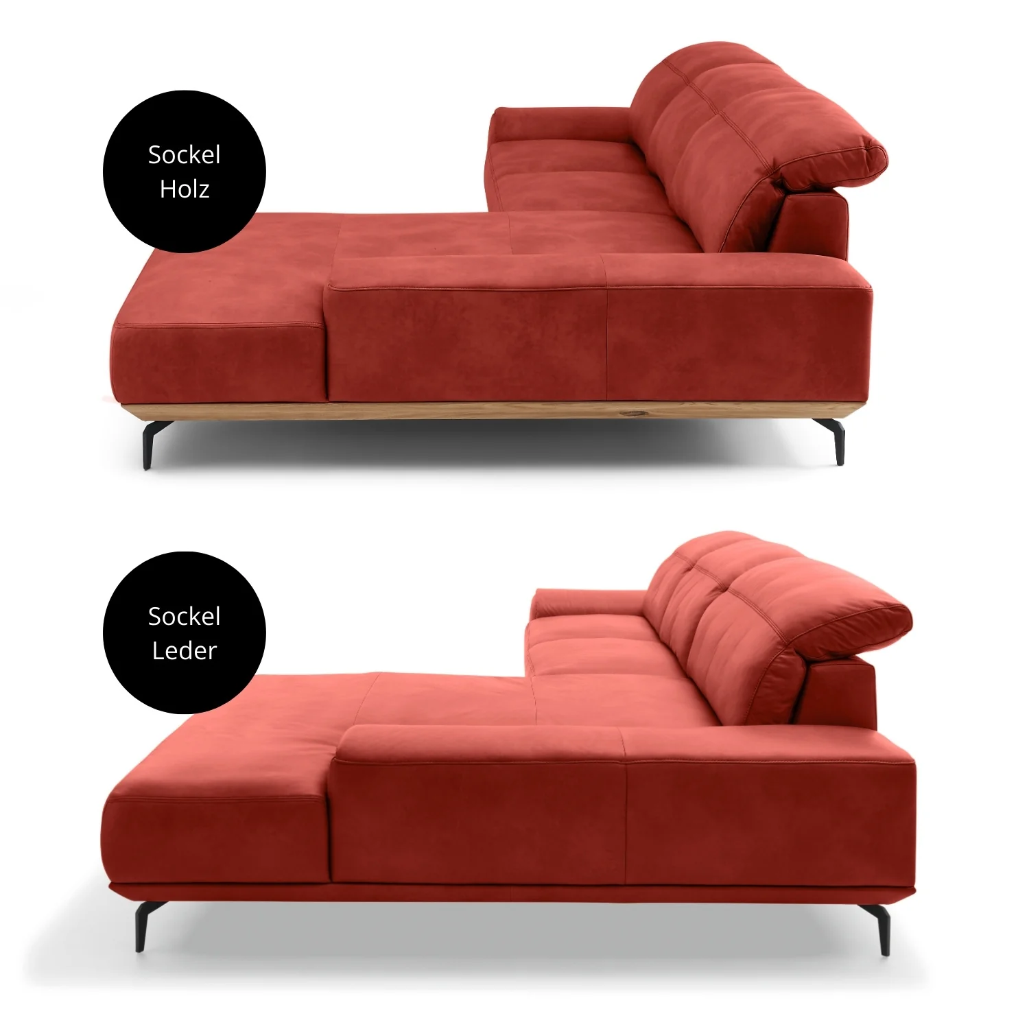 Musterring Ecksofa MR 2490 mit Lederbezug & Sockel + Metallfüßen - Image 60