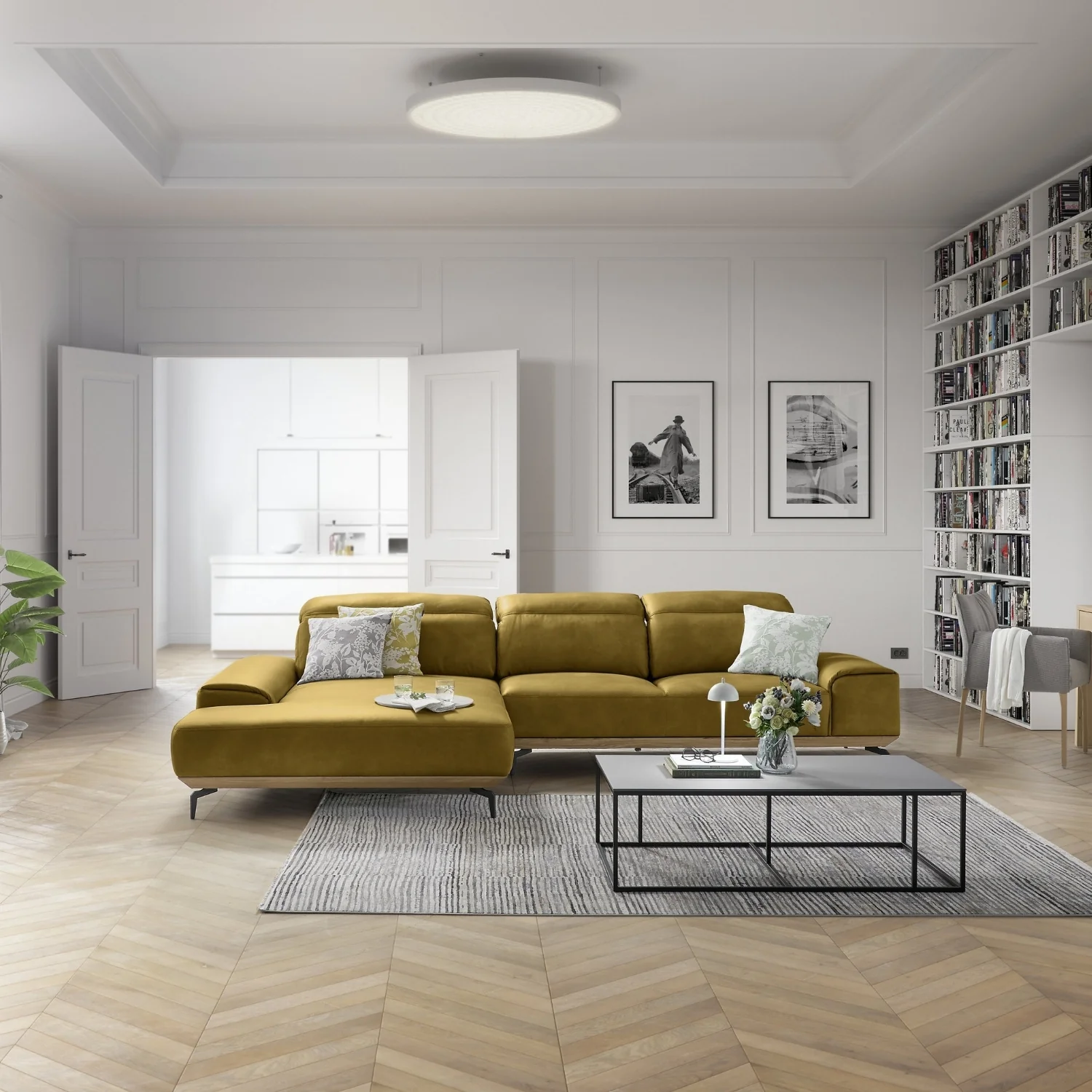 Musterring Ecksofa MR 2490 mit Lederbezug & Sockel + Metallfüßen - Image 64