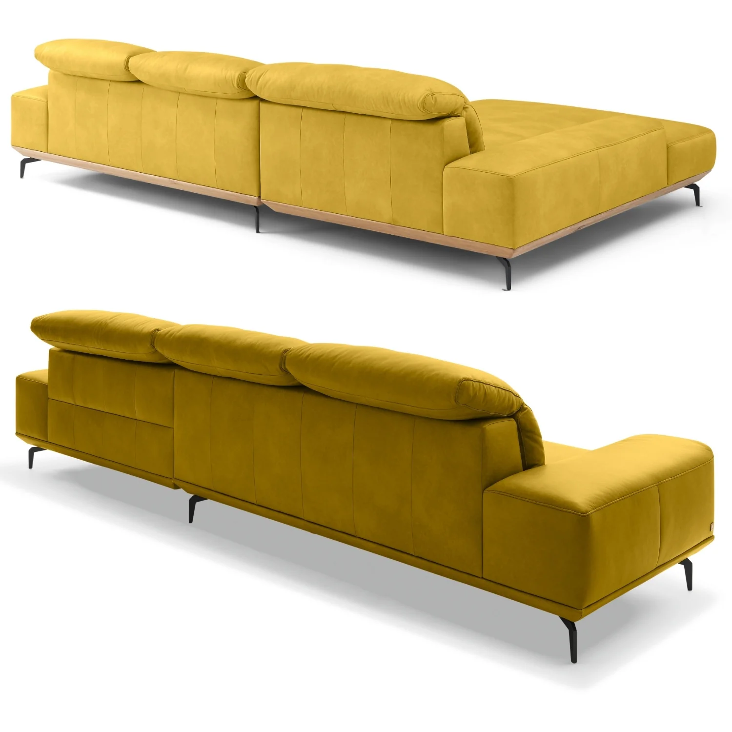 Musterring Ecksofa MR 2490 mit Lederbezug & Sockel + Metallfüßen - Image 65
