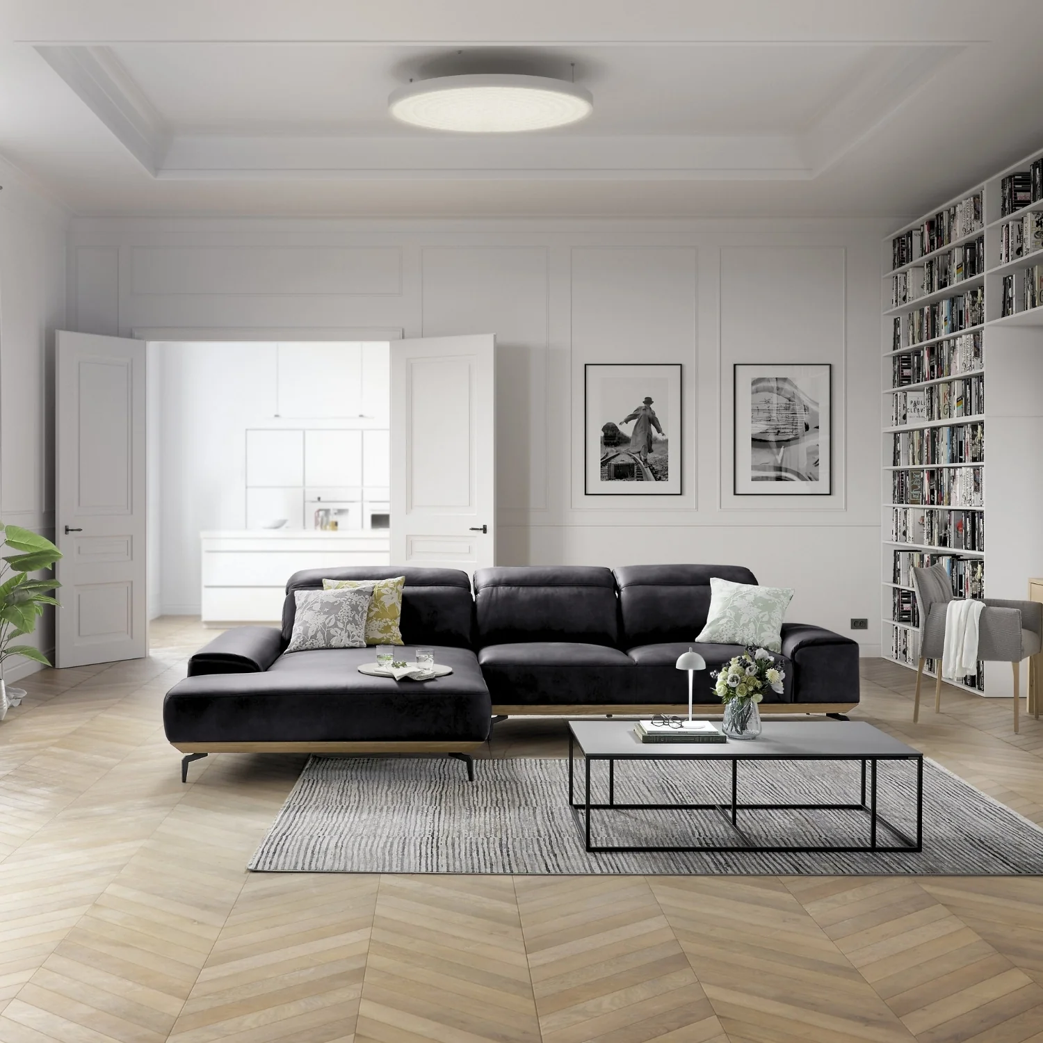 Musterring Ecksofa MR 2490 mit Lederbezug & Sockel + Metallfüßen - Image 70