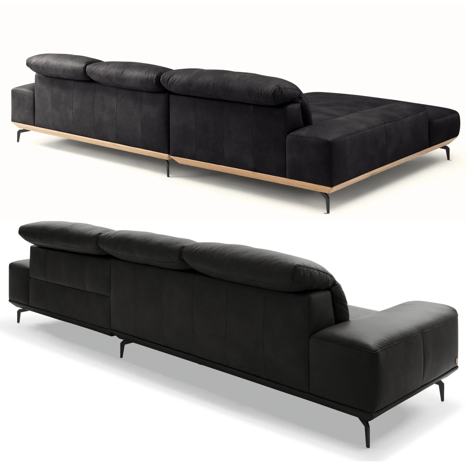 Musterring Ecksofa MR 2490 mit Lederbezug & Sockel + Metallfüßen - Image 71