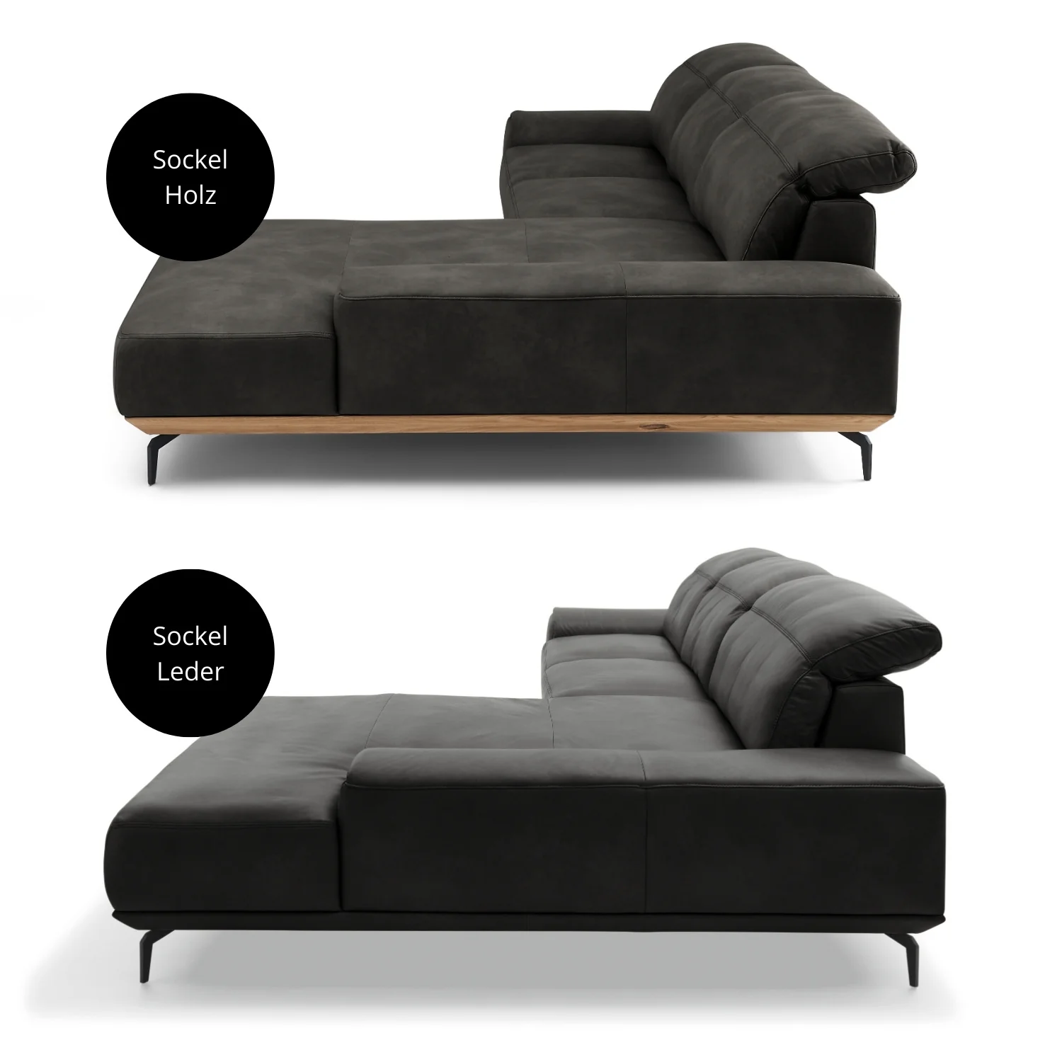 Musterring Ecksofa MR 2490 mit Lederbezug & Sockel + Metallfüßen - Image 72