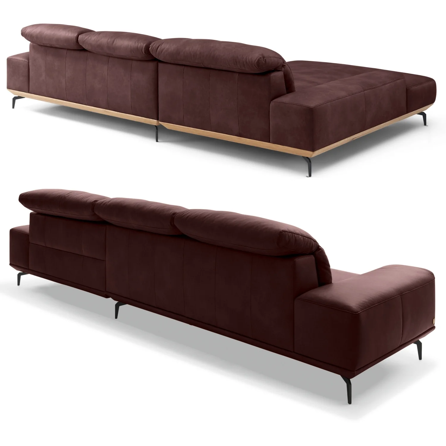 Musterring Ecksofa MR 2490 mit Lederbezug & Sockel + Metallfüßen - Image 77