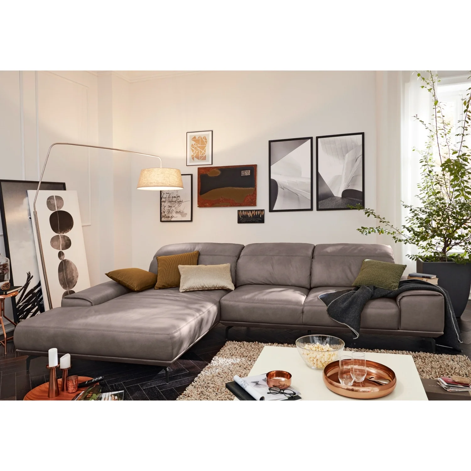 Musterring Ecksofa MR 2490 mit Lederbezug & Sockel + Metallfüßen - Image 80
