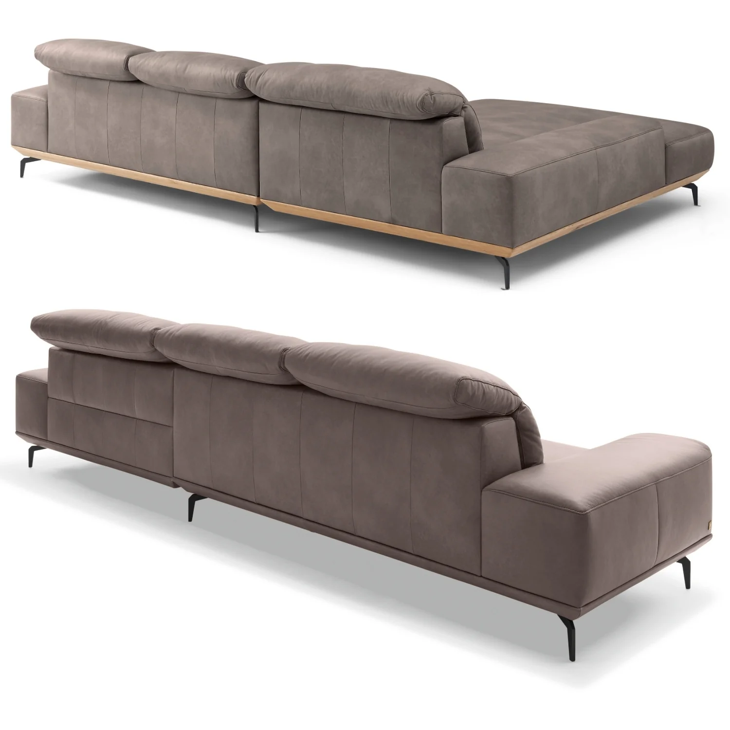 Musterring Ecksofa MR 2490 mit Lederbezug & Sockel + Metallfüßen - Image 83