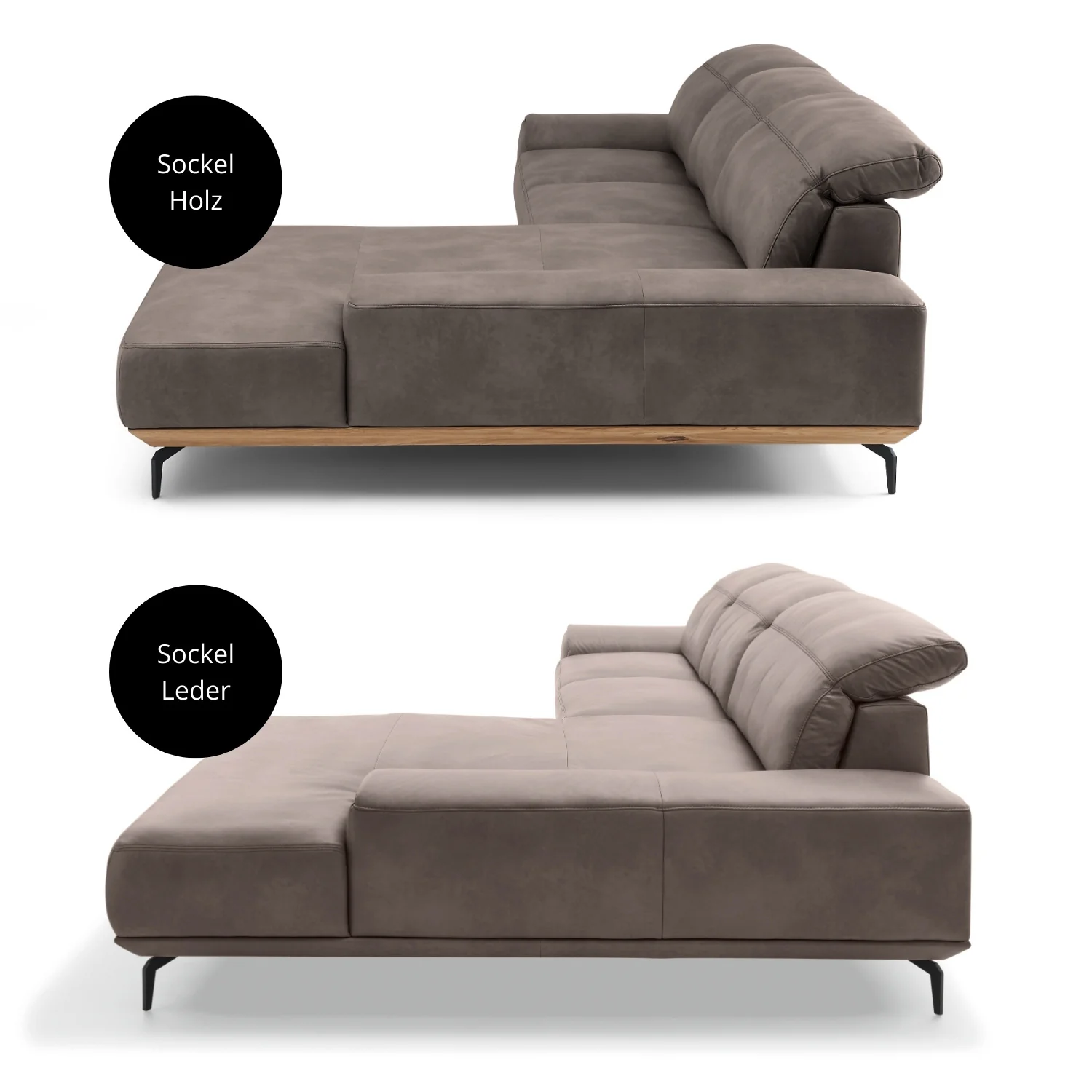 Musterring Ecksofa MR 2490 mit Lederbezug & Sockel + Metallfüßen - Image 84