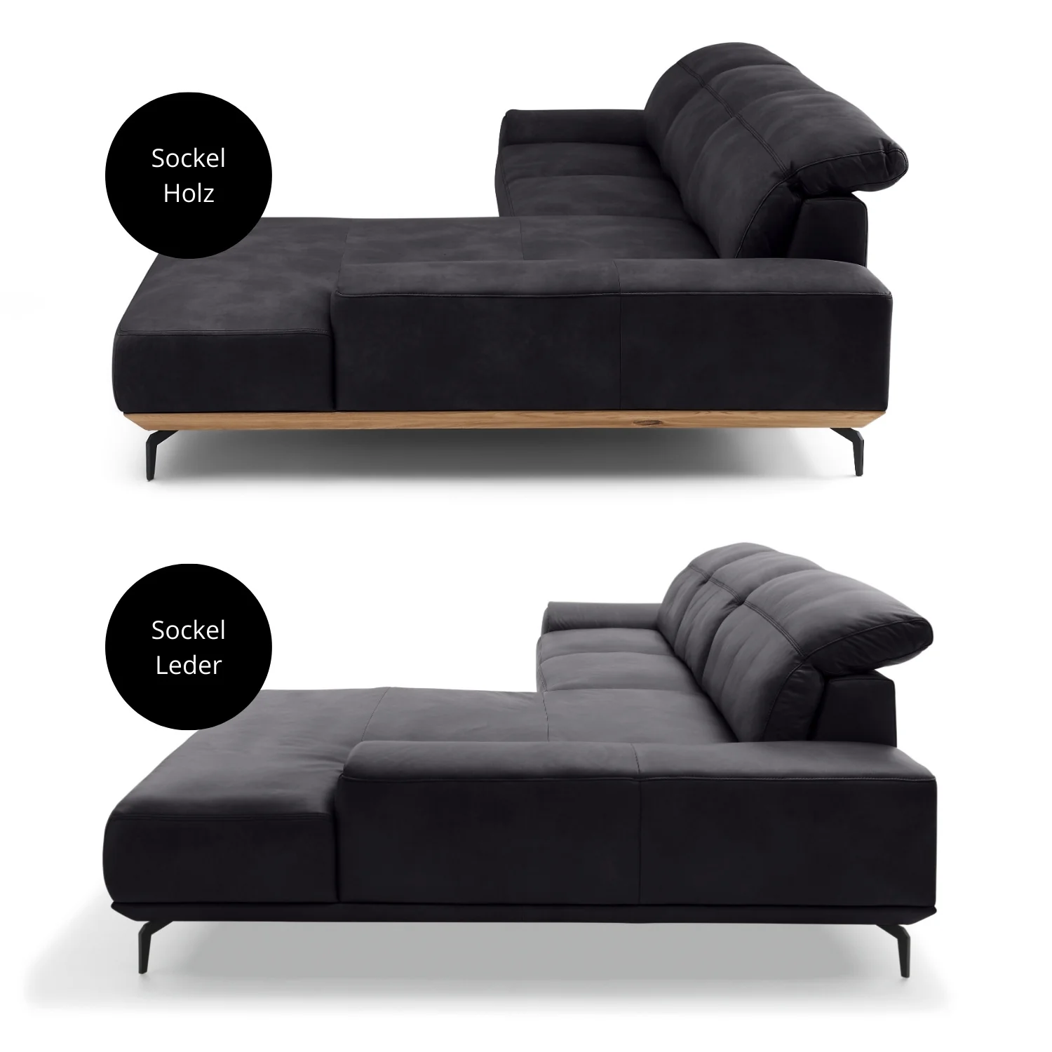 Musterring Ecksofa MR 2490 mit Lederbezug & Sockel + Metallfüßen - Image 89
