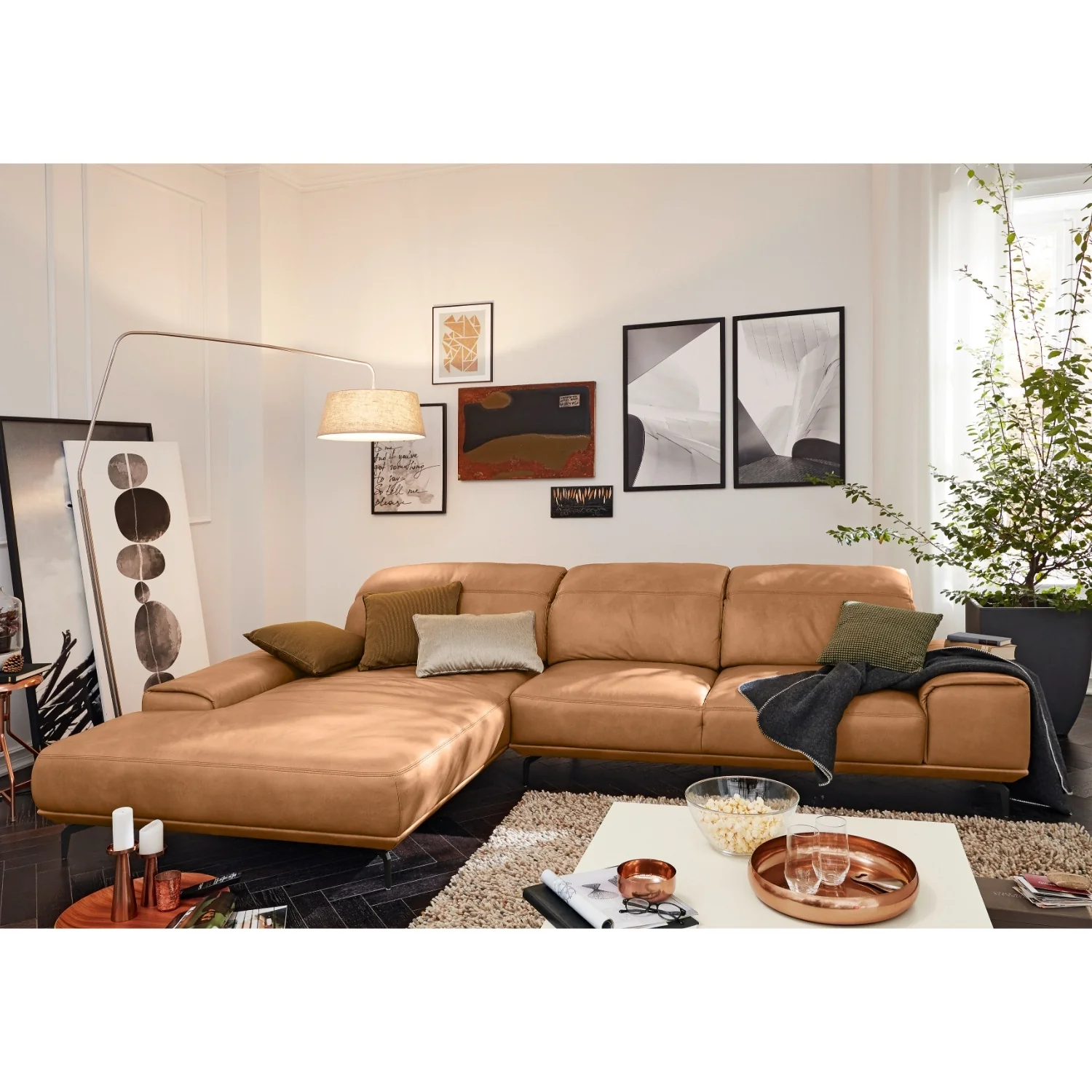 Musterring Ecksofa MR 2490 mit Lederbezug & Sockel + Metallfüßen - Image 92