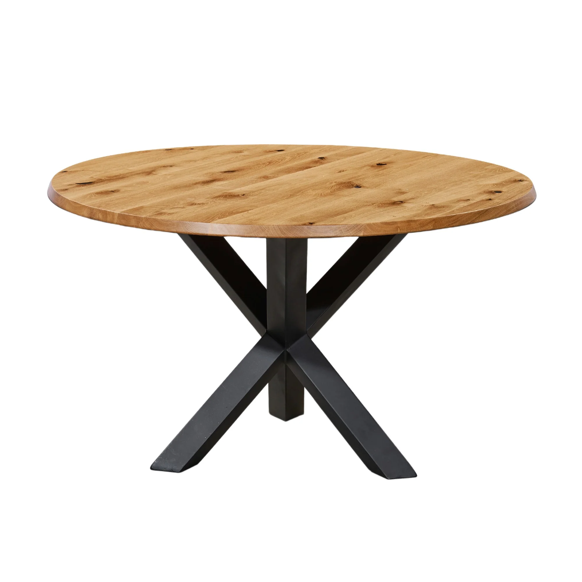 Musterring Esstisch Tamina, Massivholztisch mit Eisengestell - Image 7