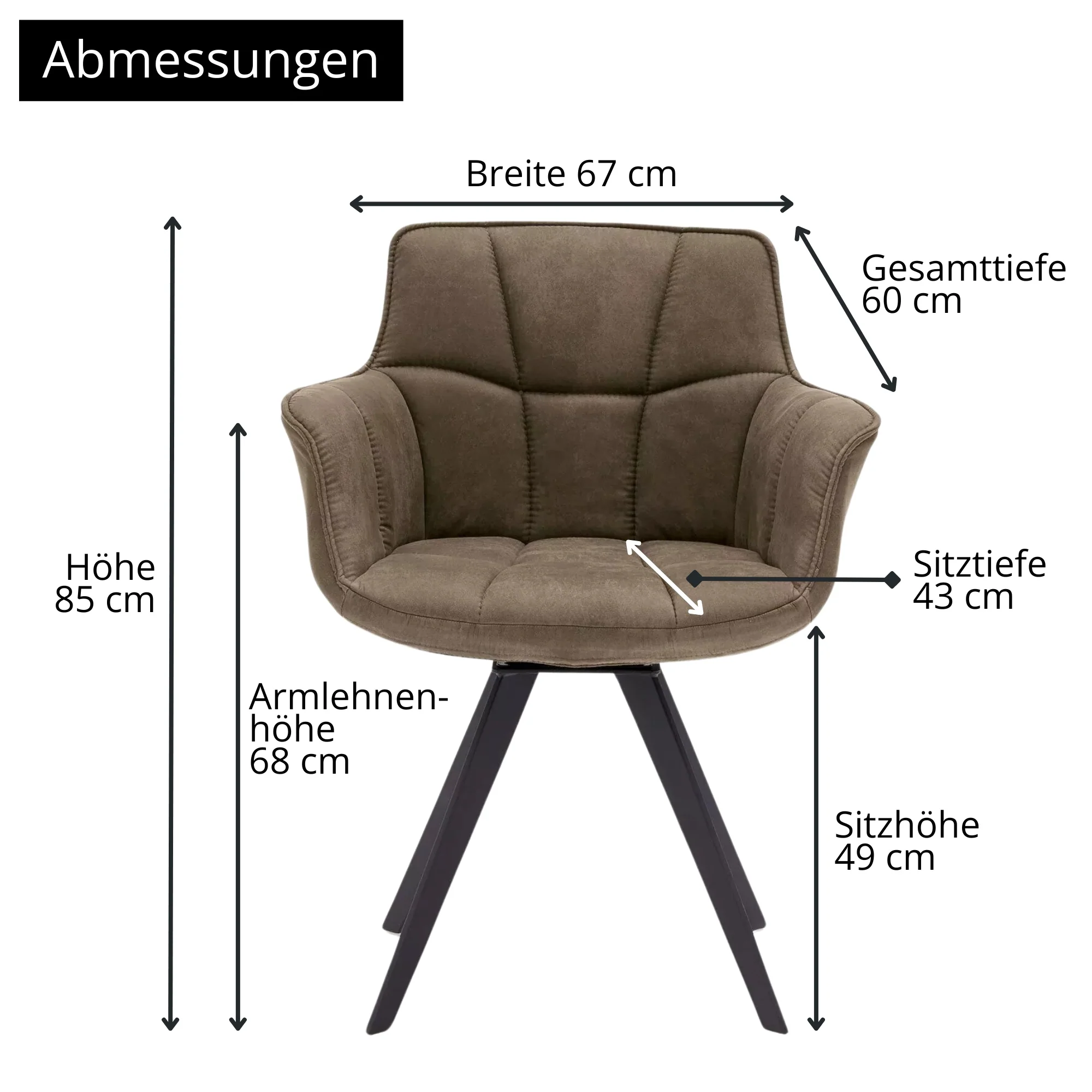 Musterring Esszimmerstuhl Tamina, gepolstert, mit Armlehnen - Image 3
