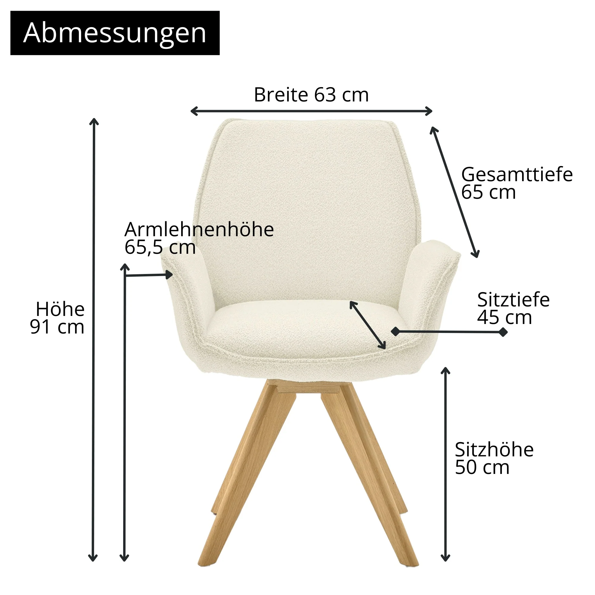 Musterring Esszimmerstuhl Tiama, 180° drehbar, gepolstert, mit Armlehnen - Image 17