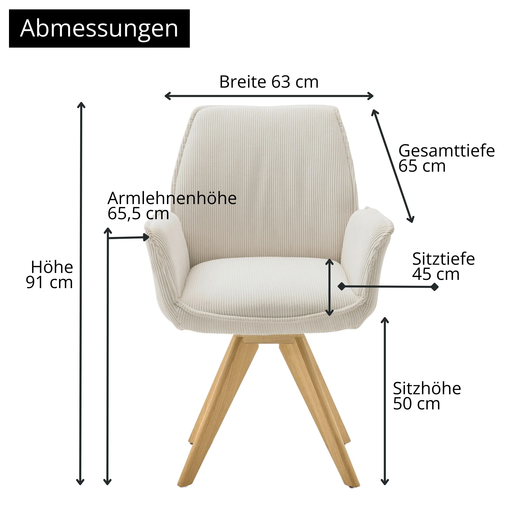 Musterring Esszimmerstuhl Tiama, 180° drehbar, gepolstert, mit Armlehnen - Image 31
