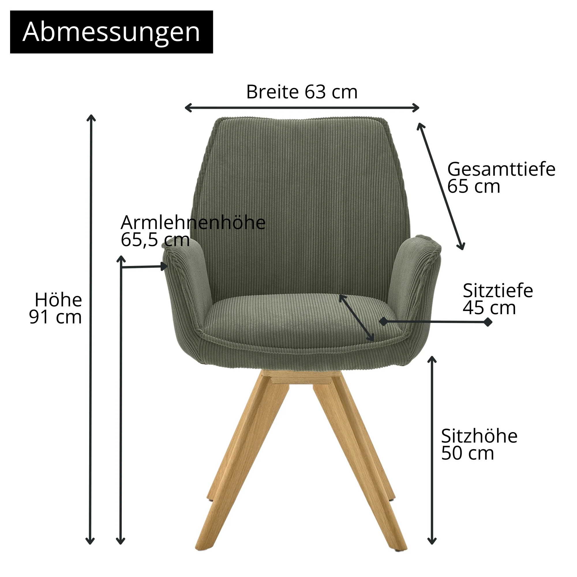 Musterring Esszimmerstuhl Tiama, 180° drehbar, gepolstert, mit Armlehnen - Image 59