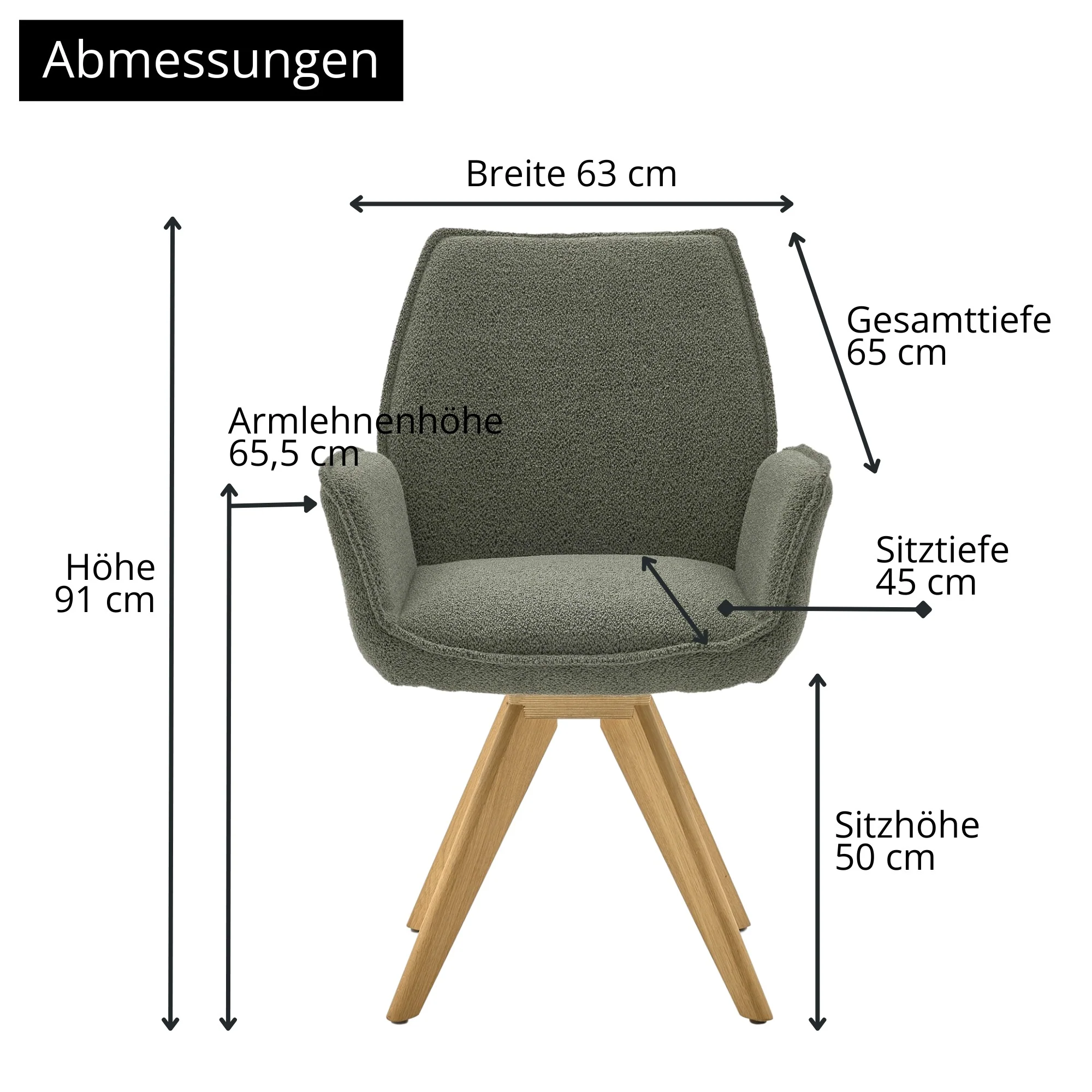 Musterring Esszimmerstuhl Tiama, 180° drehbar, gepolstert, mit Armlehnen - Image 66