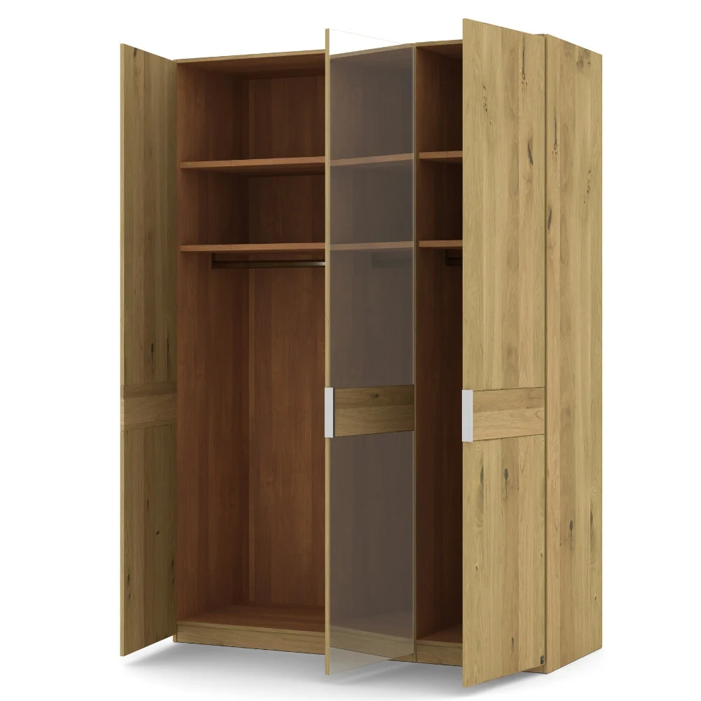 Musterring Kleiderschrank Savona 2.0, Drehtürenschrank 3-türig Eiche, mit Glas oder Spiegeltür - Image 7
