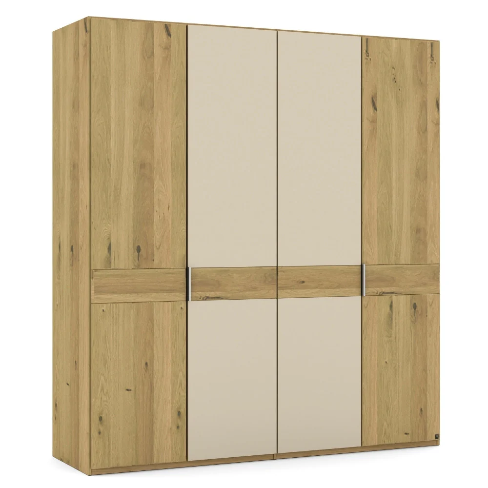Musterring Kleiderschrank Savona 2.0, Drehtürenschrank 4-türig Eiche, mit Glas oder Spiegeltür - Image 6