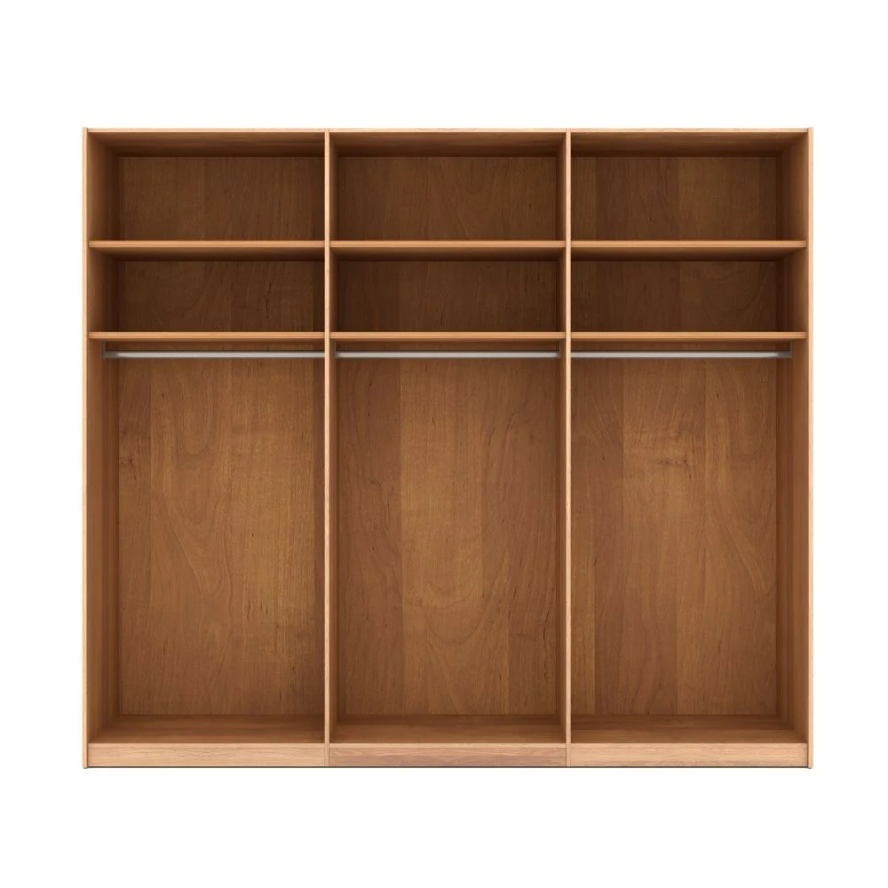 Musterring Kleiderschrank Sorrent 3 türig, Schiebetürenschrank mit Spiegel, Eiche massiv - Image 6