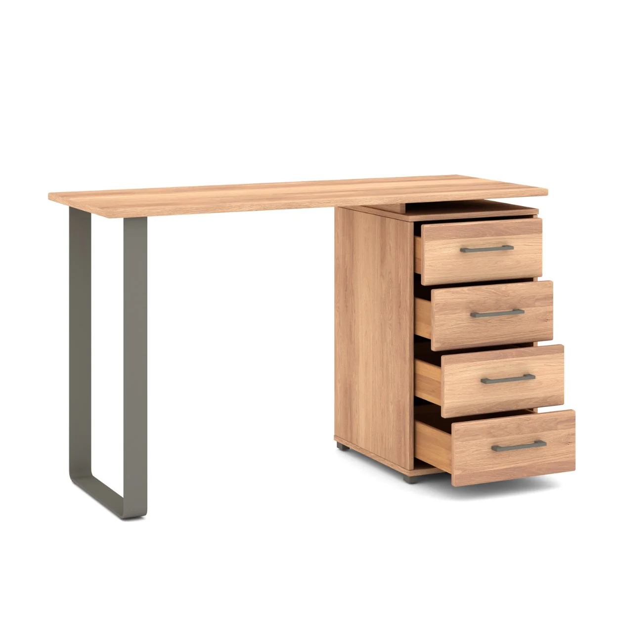 Musterring Schreibtisch Sorrent, Frisiertisch inkl. 4 Schubkästen, Eiche - Image 5