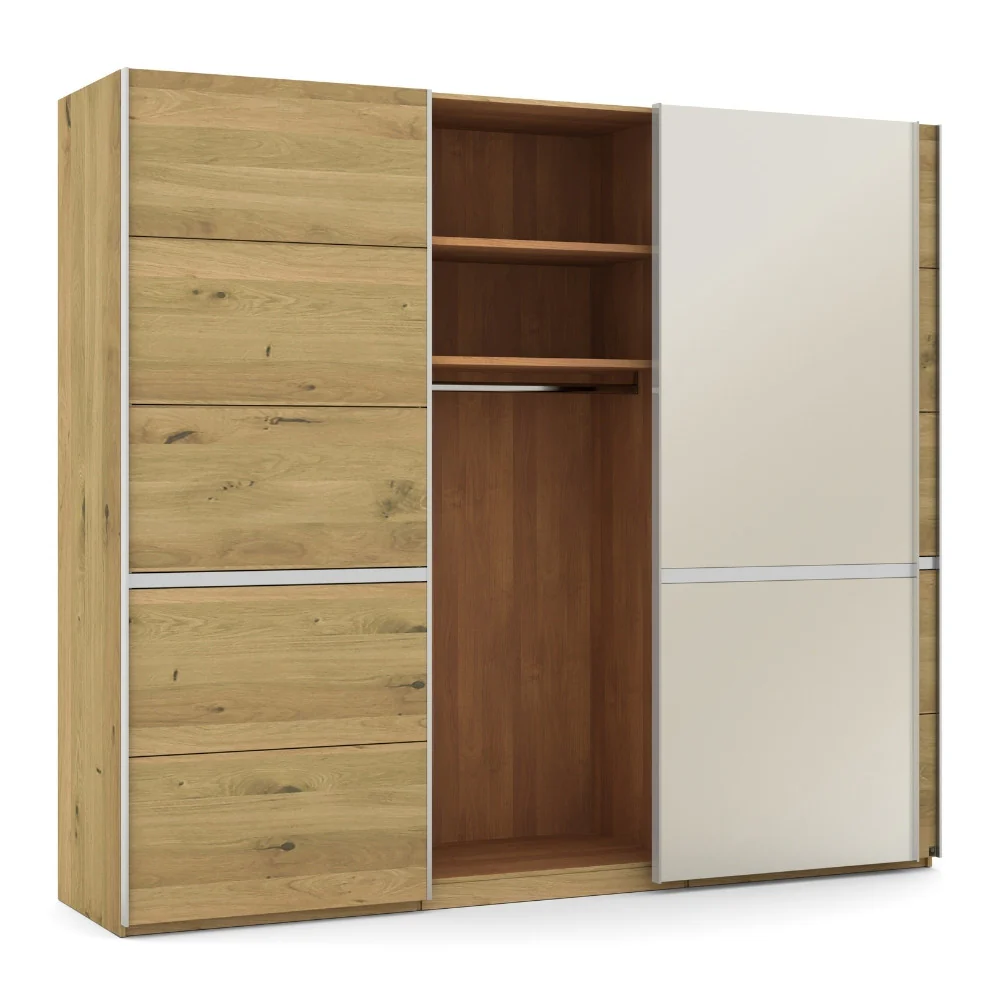 Musterring Schwebetürschrank Savona 2.0, Schiebetürschrank 3-türig aus Eiche - Image 3