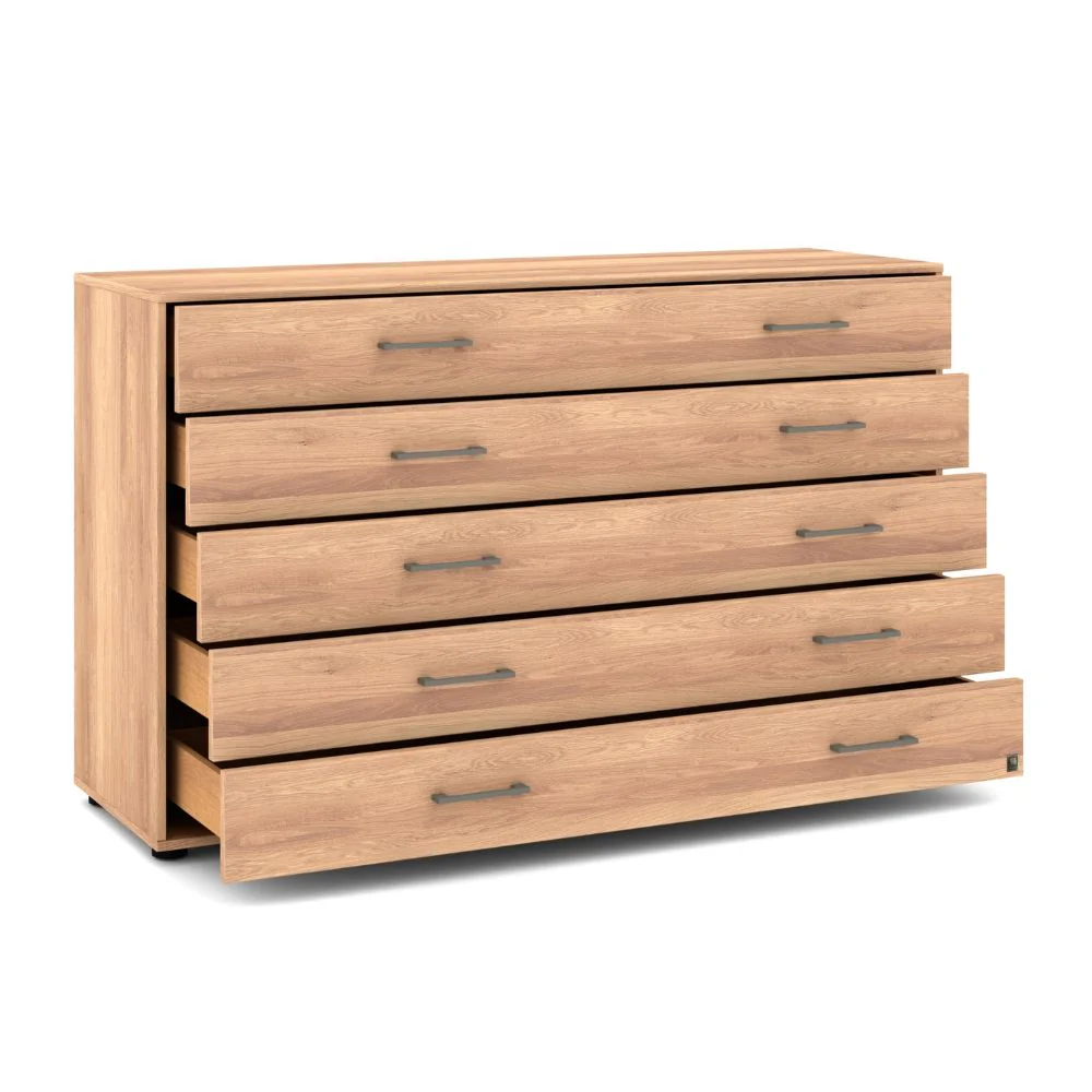 Musterring Sideboard Sorrent, Kommode mit 5 Schubkästen, Eiche - Image 4