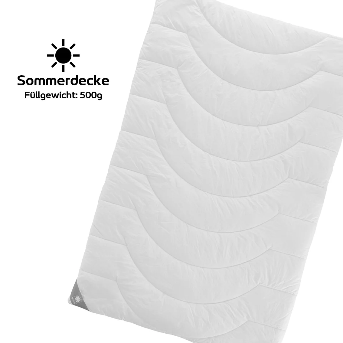 Musterring Sommerdecke 'MOONZ' Bettdecke antiallergisch & waschbar, mit 100% Polyester-Hohlfaserfüllung und Bezug aus 100% Baumwolle, Made in Germany - Image 3