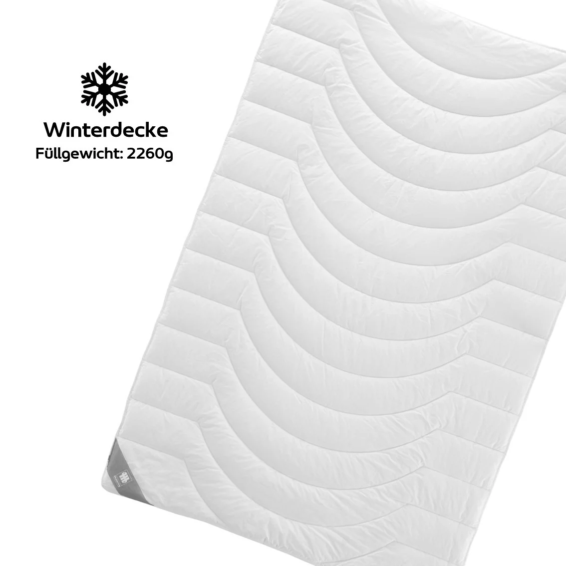 Musterring Winterdecke 'MOONZ' warme Bettdecke antiallergisch & waschbar, mit 100% Polyester-Hohlfaserfüllung und Bezug aus 100% Baumwolle, Made in Germany - Image 3