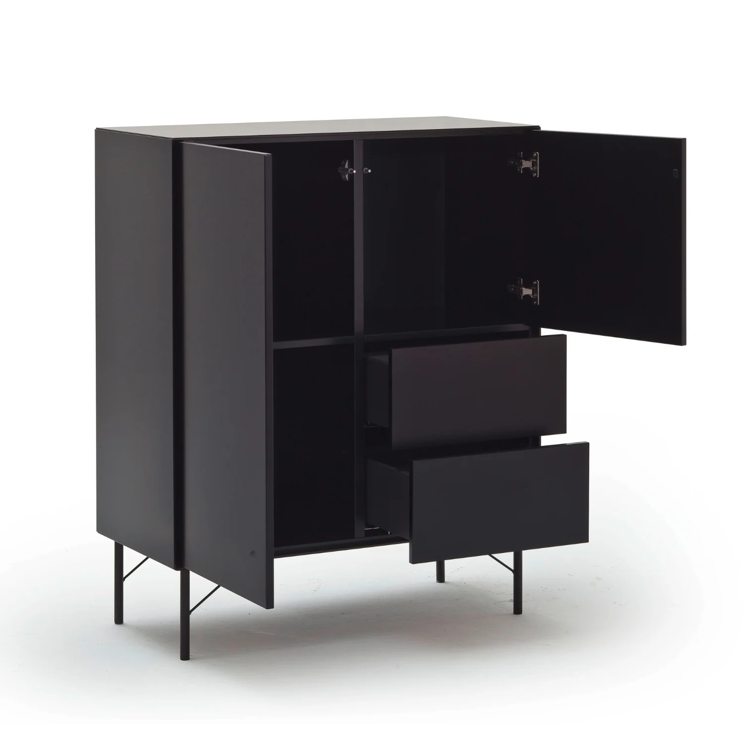 RAUM.FREUNDE Highboard Henri, 2-trg + 2 Schubladen, Push-to-open Funktion - Image 3