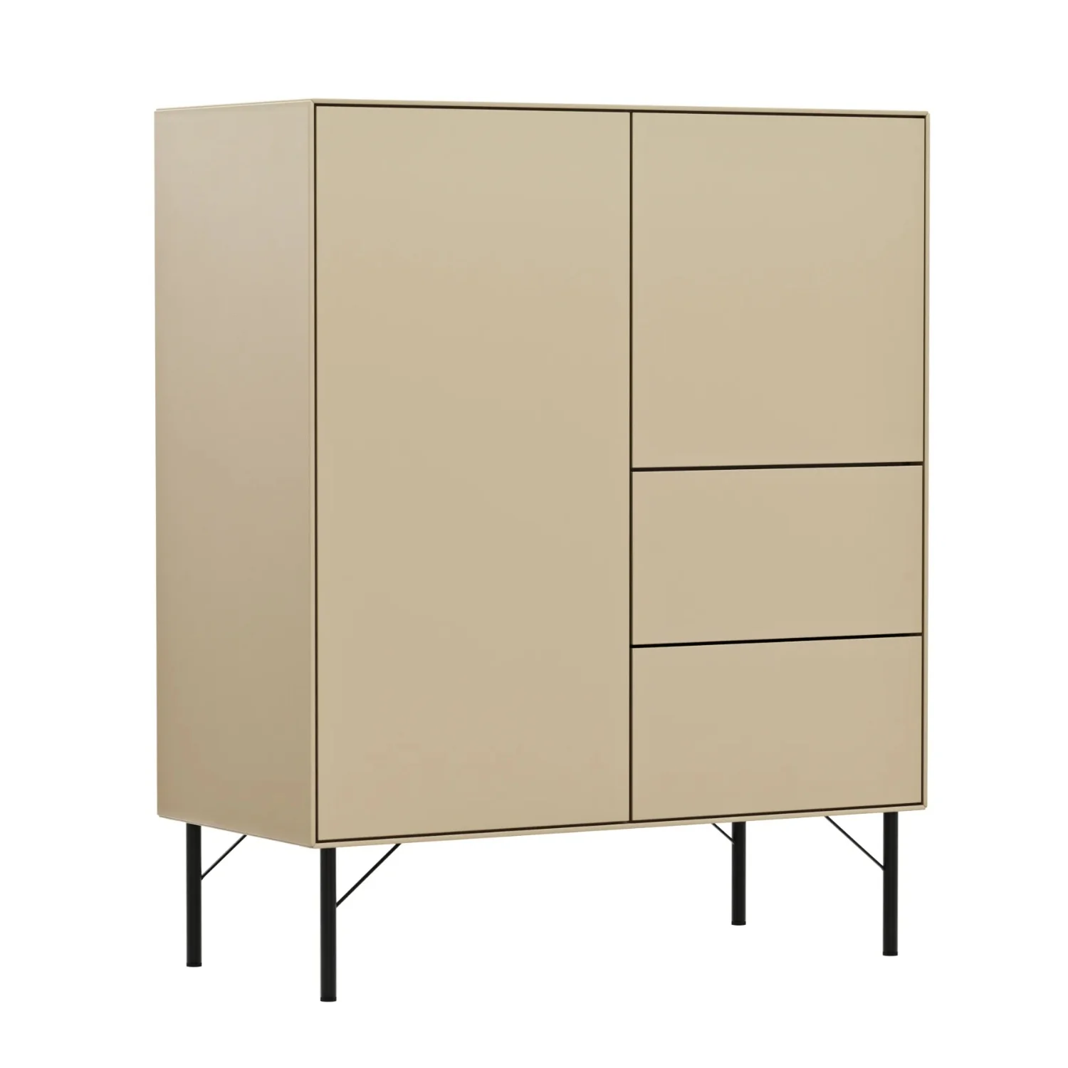 RAUM.FREUNDE Highboard Henri, 2-trg + 2 Schubladen, Push-to-open Funktion - Image 6