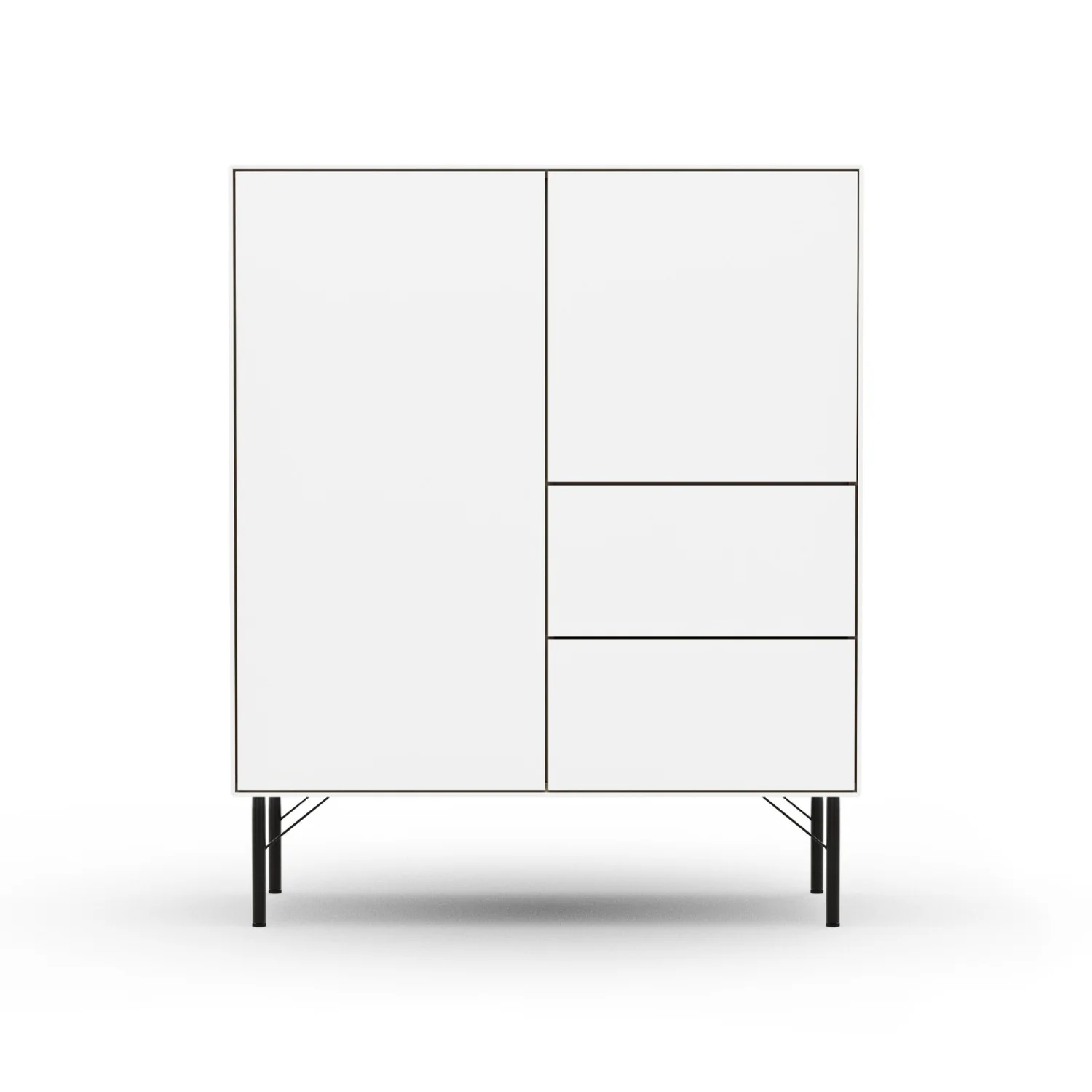 RAUM.FREUNDE Highboard Henri, 2-trg + 2 Schubladen, Push-to-open Funktion - Image 9