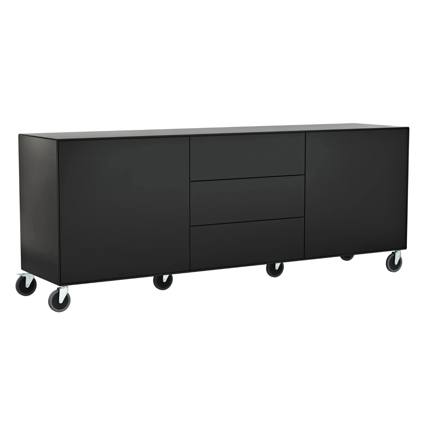 RAUM.FREUNDE Sideboard Henri auf Rollen, Weiß - Image 6