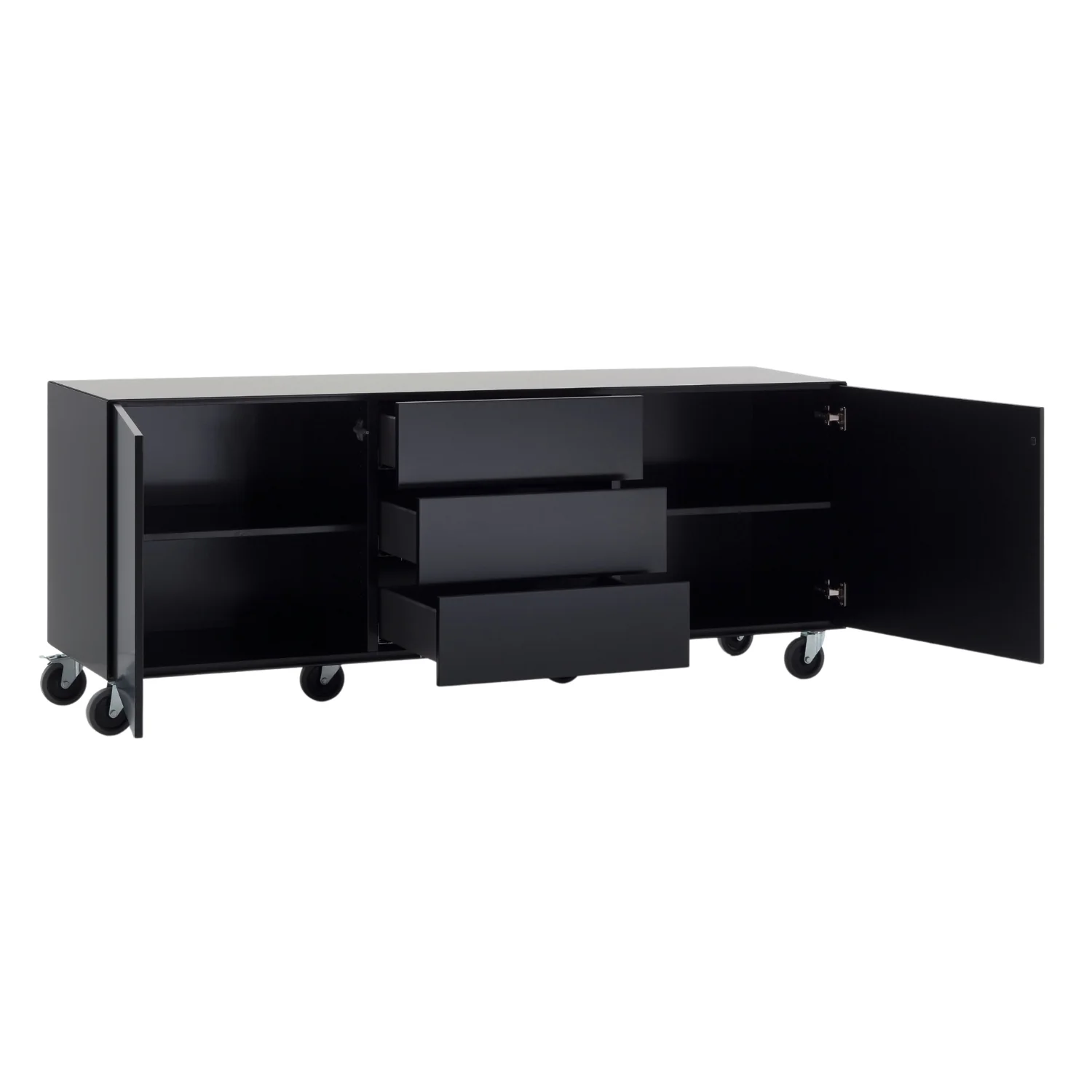 RAUM.FREUNDE Sideboard Henri auf Rollen, Weiß - Image 9