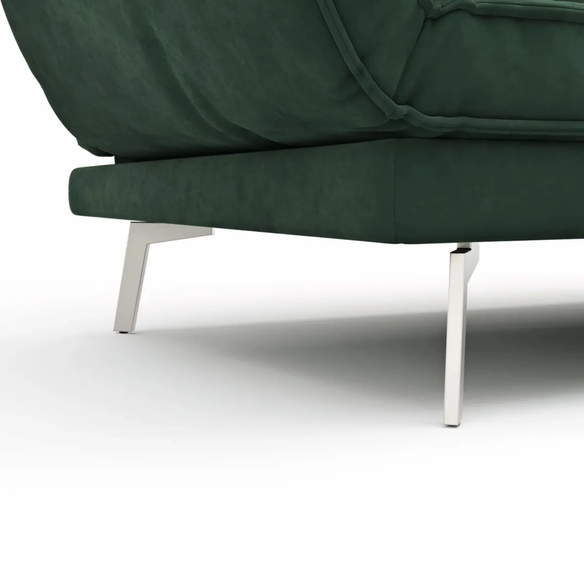 RAUM.FREUNDE Sofa MY, 2-Sitzer mit verstellbarer Rücken- & Armlehne, inkl. Kopfstütze + Drehsitze, Stoffbezug Dunkelgrün - Image 6
