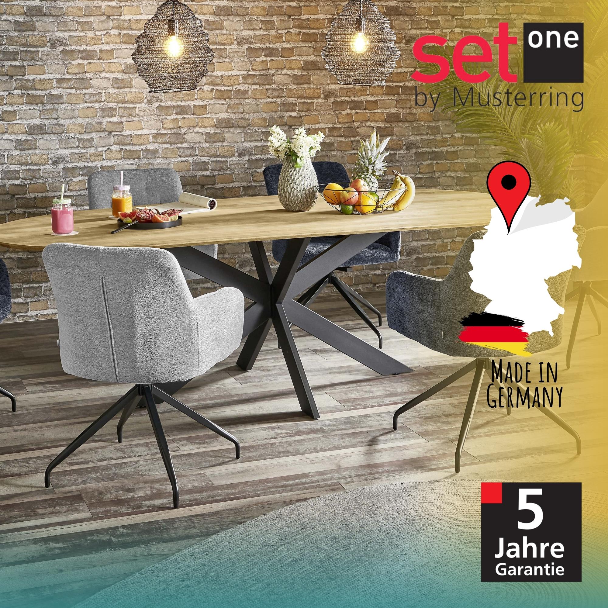 set one by Musterring Esszimmerstühle 'Seattle' 2er-Set, 360° drehbar, Polsterstuhl mit Arm- & Rückenlehne, Küchenstuhl mit gepolsterter Sitzfläche, cremeweiß - Image 18
