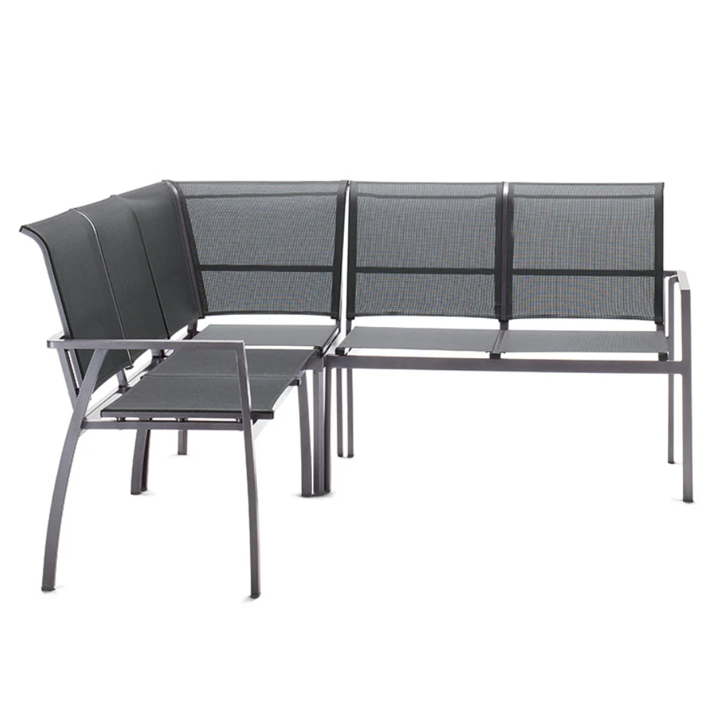 Sieger Eckstuhl Malaga für Dining-Lounge, mit Alu-Gestell - Image 3