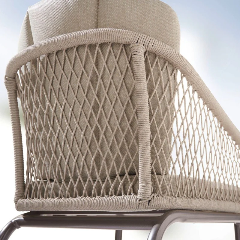 Sieger Gartenstuhl Gomera, Dining Chair mit Rope-Bespannung, inkl. Sitz- & Rückenkissen - Image 4
