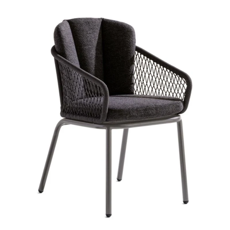 Sieger Gartenstuhl Gomera, Dining Chair mit Rope-Bespannung, inkl. Sitz- & Rückenkissen - Image 6