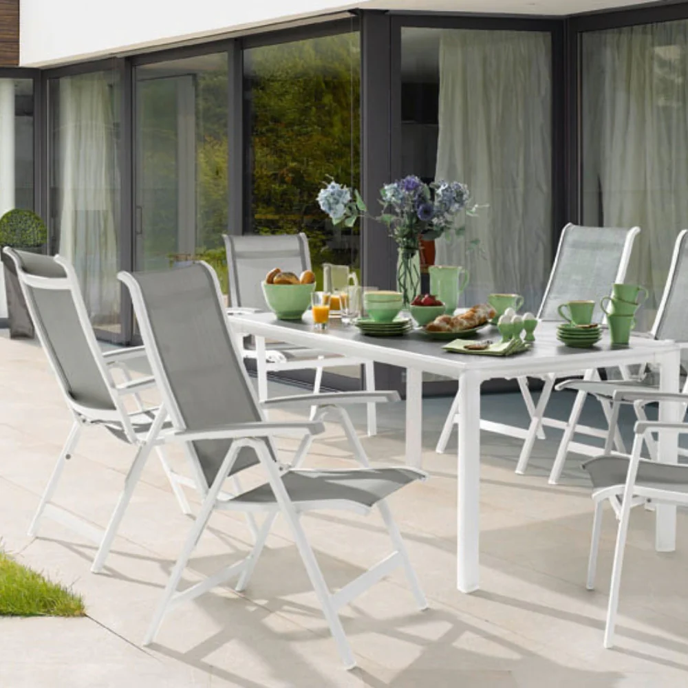 Sieger Klappsessel Calvi, Gartenstuhl mit Alu-Gestell & Textilux®-Gewebe - Image 13