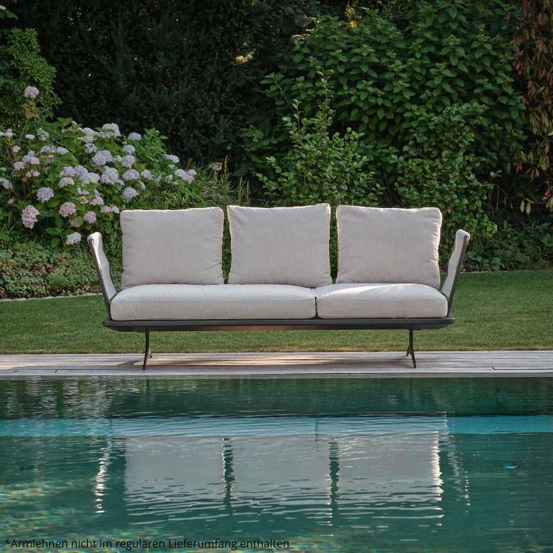 STERN Enya 3-Sitzer Bank / Liege für Gartenlounge, mit Kordelbespannung - Image 16