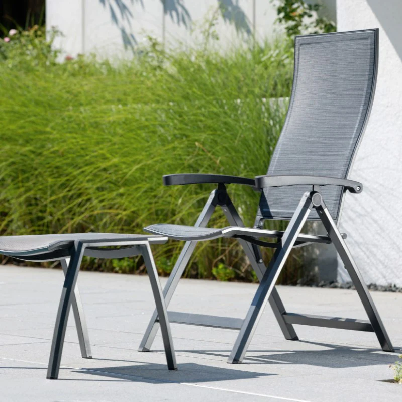 STERN Kari Klappsessel, Hochlehner Gartenstuhl mit Aluminium-Gestell - Image 5