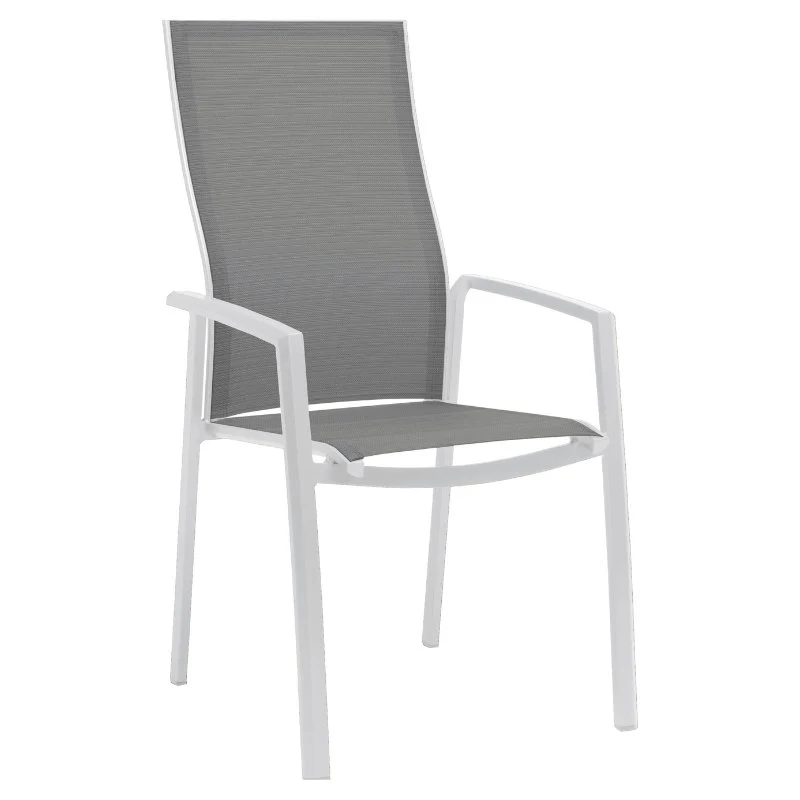 STERN Kari Stapelsessel, Hochlehner Gartenstuhl mit Aluminium-Gestell - Image 14