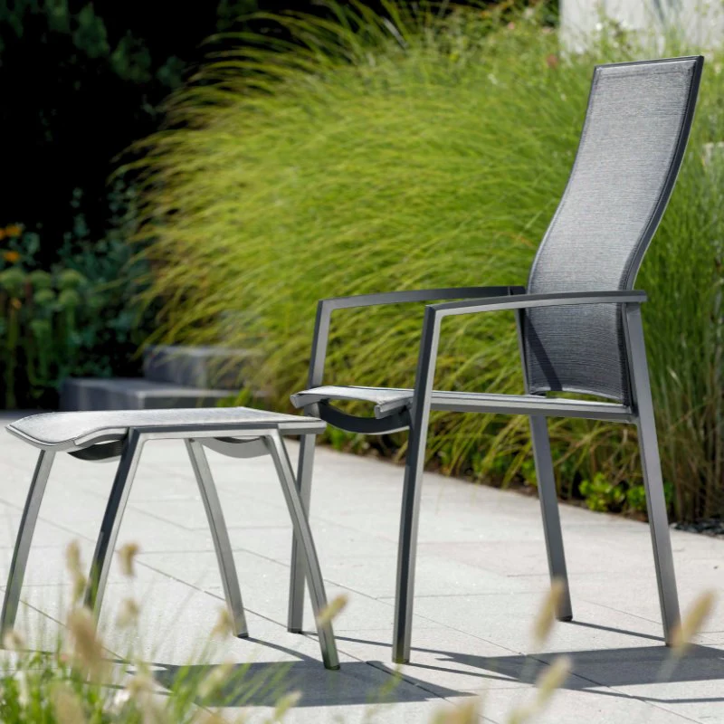 STERN Kari Stapelsessel, Hochlehner Gartenstuhl mit Aluminium-Gestell - Image 2