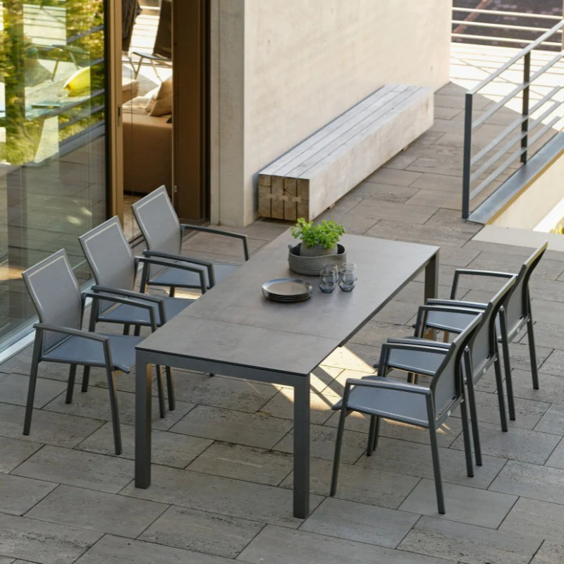 STERN Kari Stapelsessel, Niedriglehner Gartenstuhl mit Aluminium-Gestell - Image 18