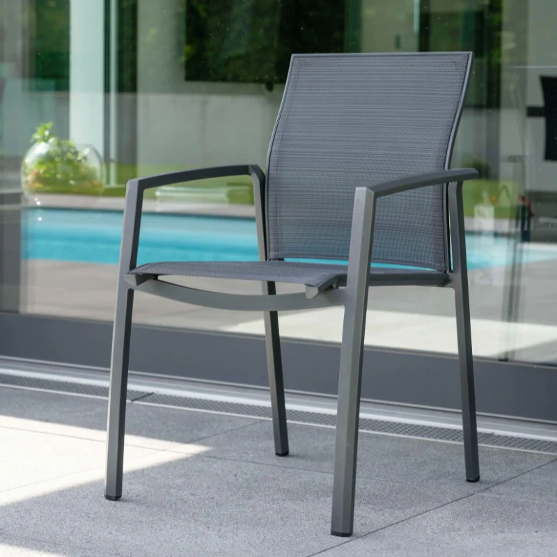 STERN Kari Stapelsessel, Niedriglehner Gartenstuhl mit Aluminium-Gestell - Image 19