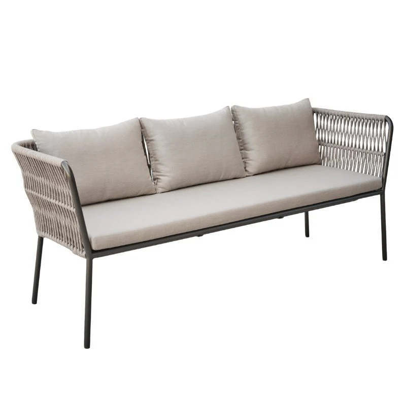 STERN Marla Dining-Lounge 3-Sitzer Sitzbank für Gartenlounge Essgruppe