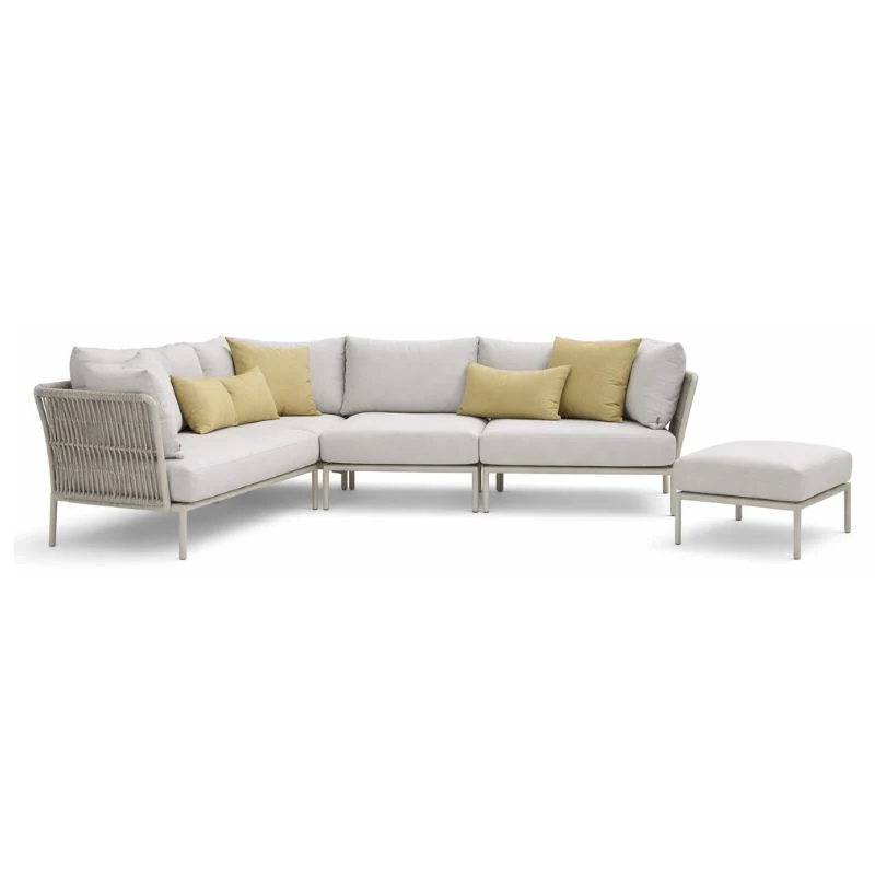STERN Romy Gartenlounge Set 4-Sitzer + Hocker