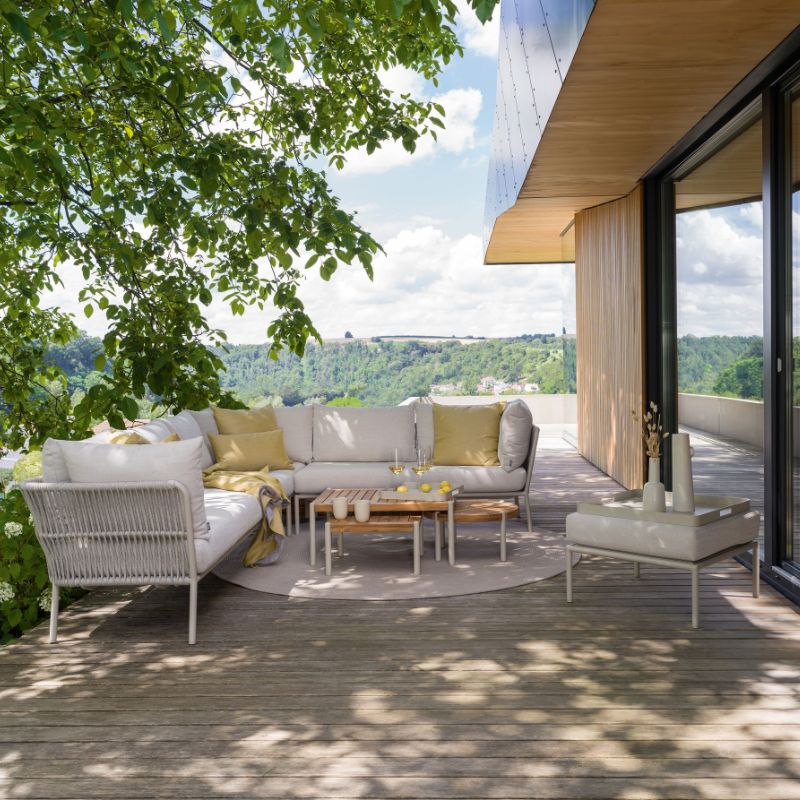 STERN Romy Gartenlounge Set 4-Sitzer + Hocker - Image 3