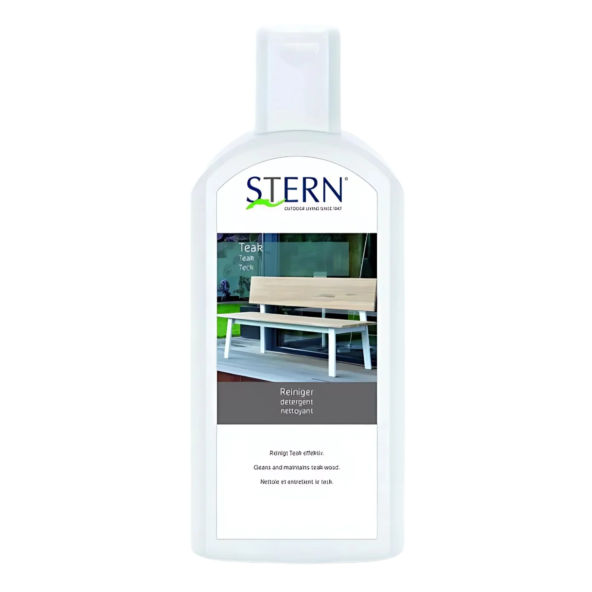 STERN Teak Reiniger 500ml, Reinigungsmittel und Aufheller für Teakholzmöbel