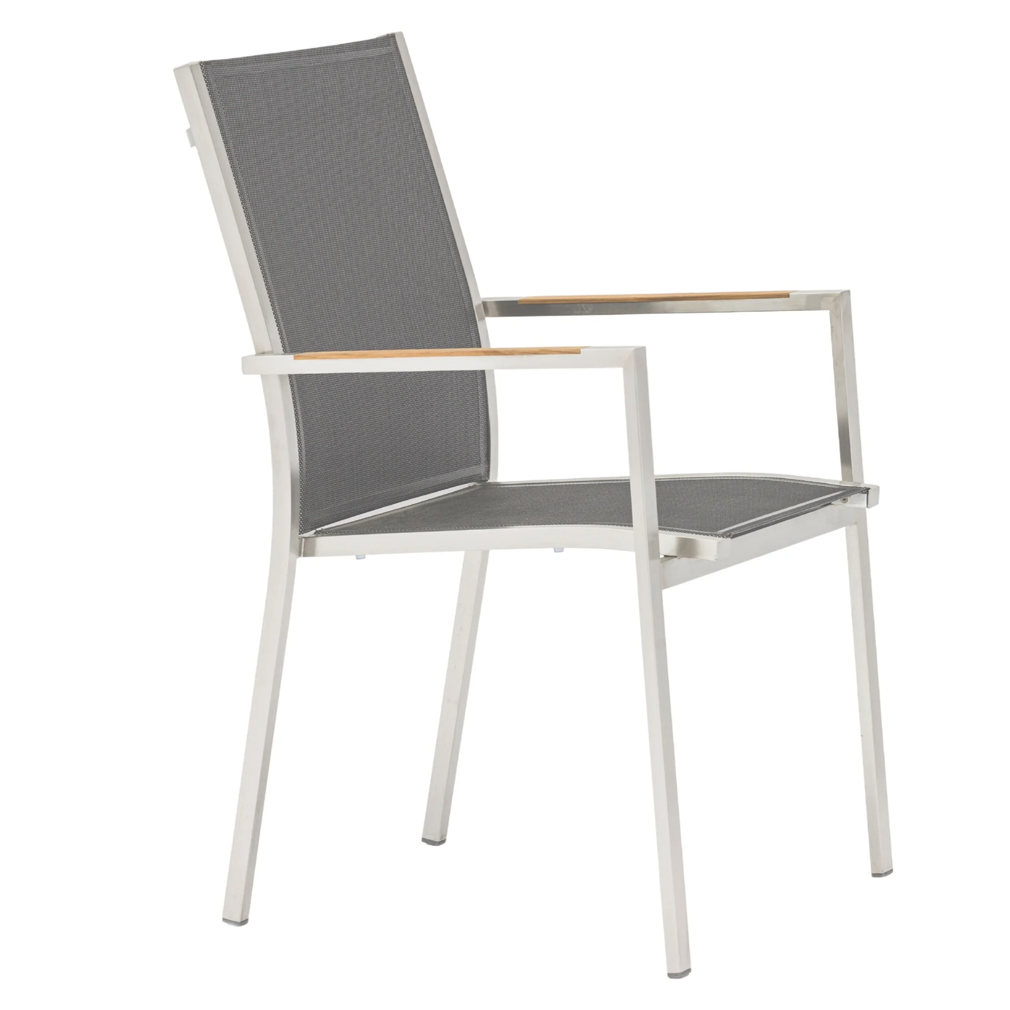 ZEBRA Stapelsessel One Gartenstuhl mit Edelstahlgestell und Teakholz-Armlehnen - Image 10